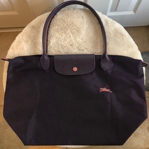 Longchamp le pliage club tote large bilberry Longchamp le pliage club tote large bilberry